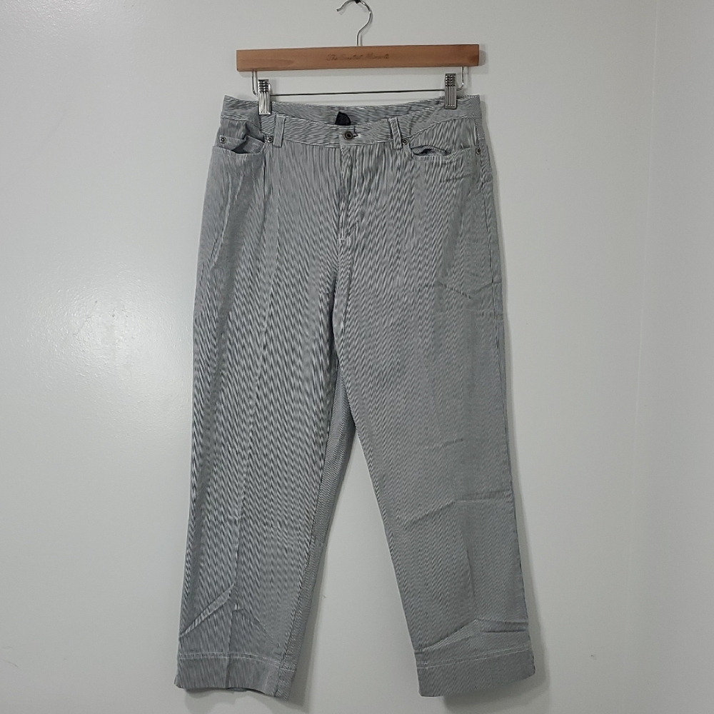 Rafaella Men's Black and White Patterned Jeans